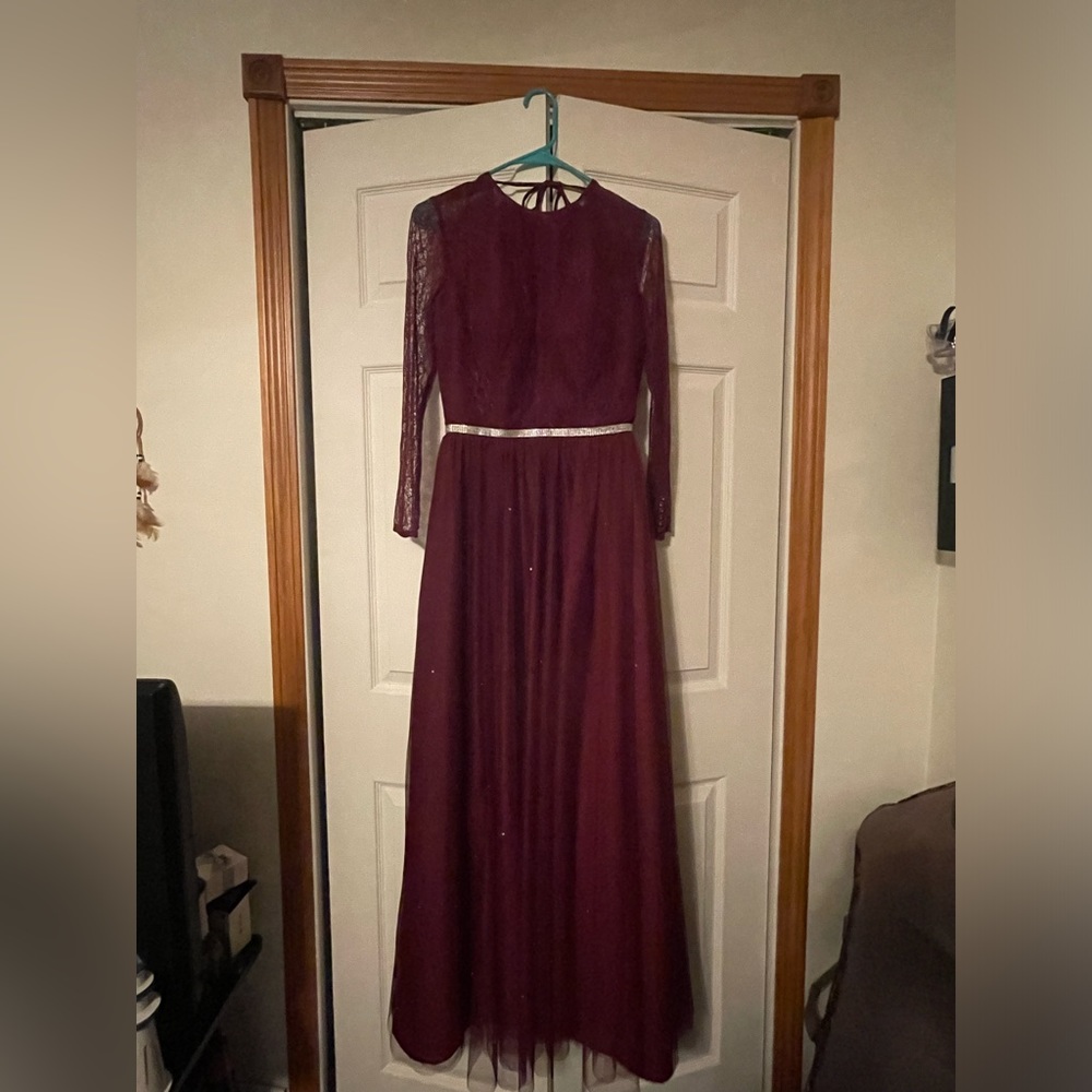 Belsoie Soft Tulle Lace Bridesmaid Dress (L204060) ALTERED